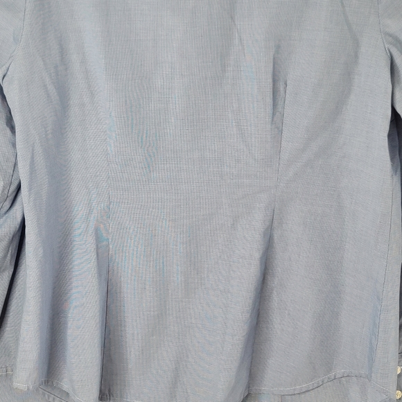 Van Heusen Studio Ruffled Ranchwear Western Blouse Button Down Women's Size M - Picture 12 of 14